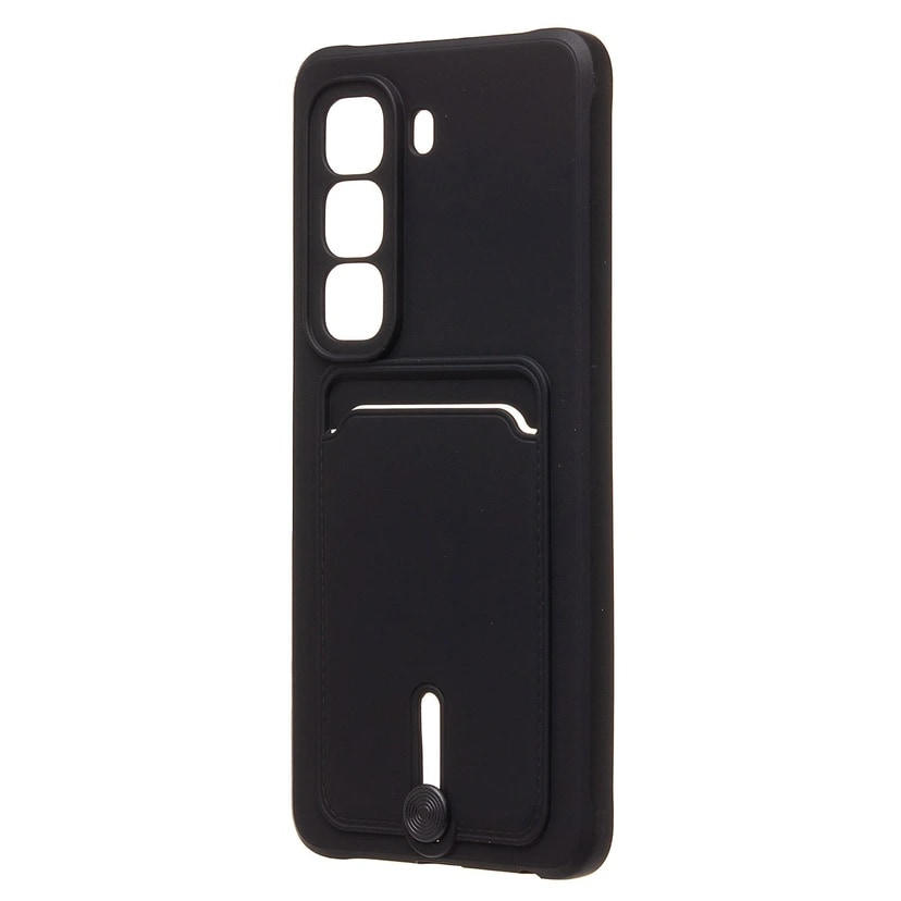 Чехол-накладка с картхолдером - SC304 для Infinix Hot 50 4G (black) 