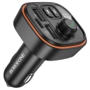 FM-модулятор - Borofone BC59 Heroic 3A (Type-C/2xUSB) (black)  — фото 1