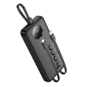 Внешний аккумулятор 10000mAh - Hoco J132 22.5W PD+QC3.0 (2xType-C/USB/Cables) (black)  — фото 2
