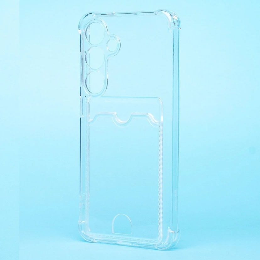 Чехол-накладка с картхолдером - SC276 для Samsung Galaxy S25 (transparent) 