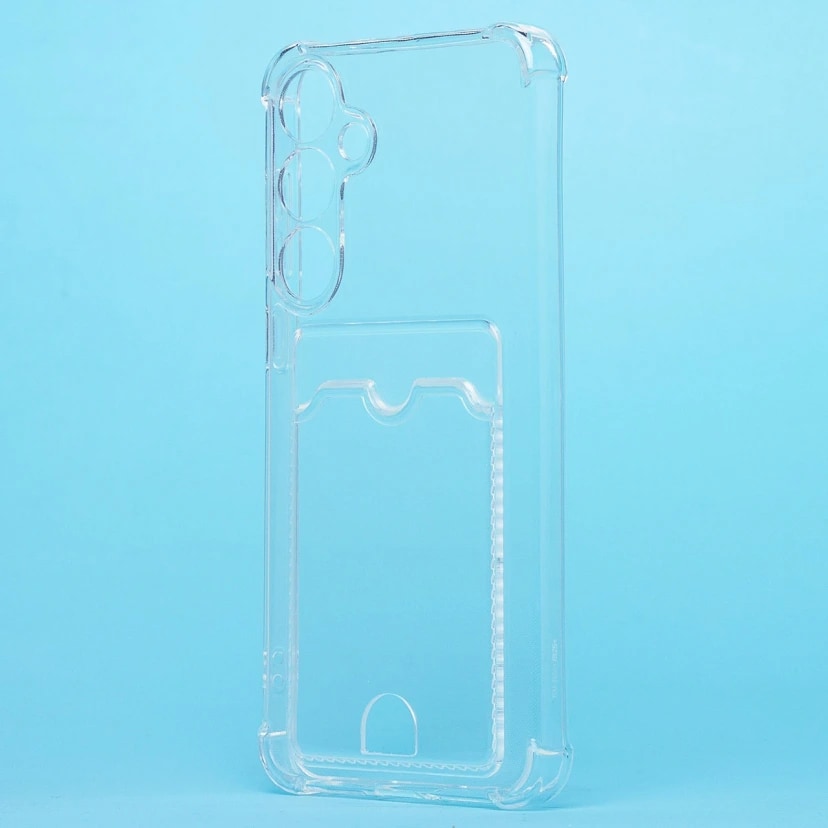 Чехол-накладка с картхолдером - SC276 для Samsung Galaxy S25+ (transparent) 