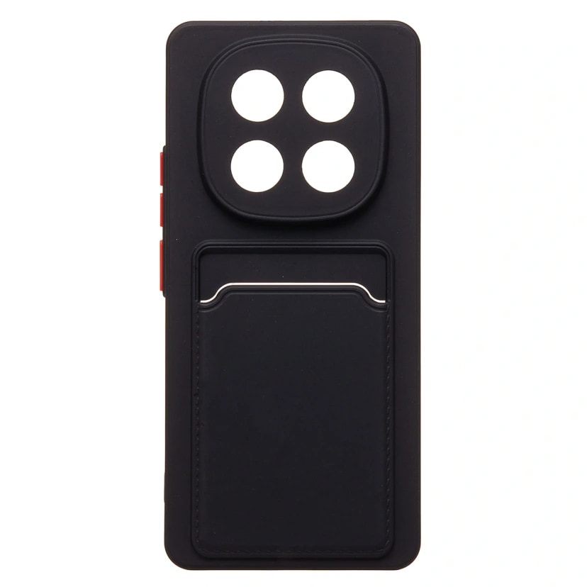 Чехол-накладка с картхолдером - SC337 для Poco X7 (black) 