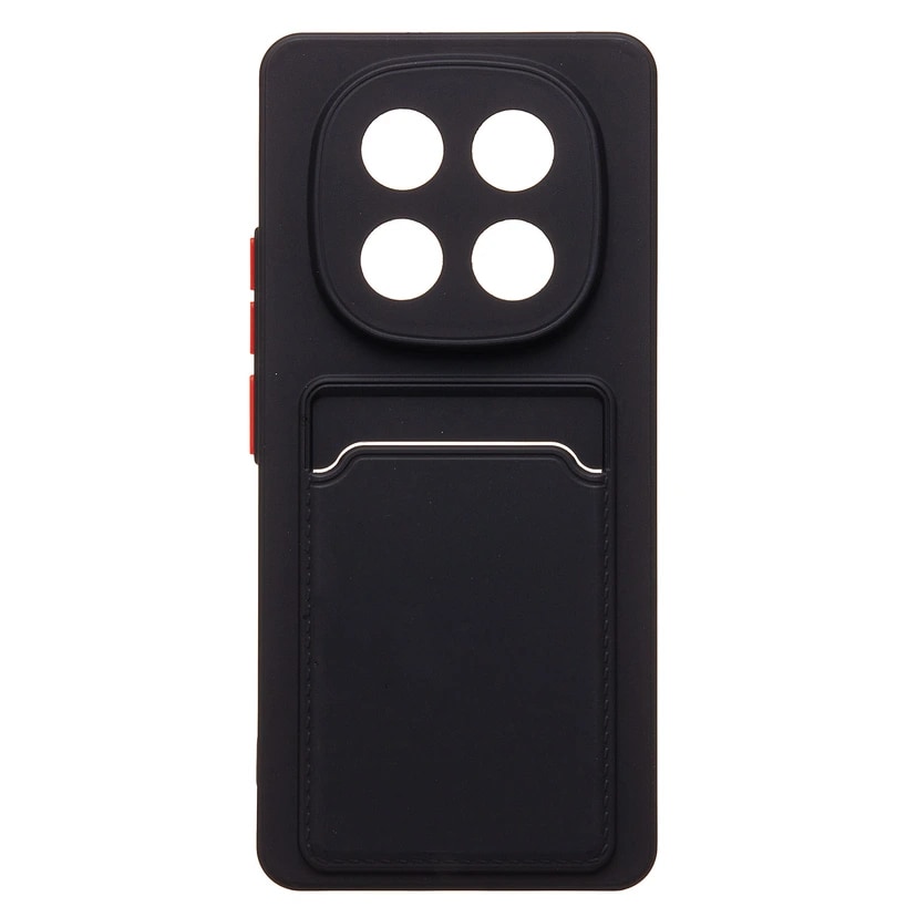 Чехол-накладка с картхолдером - SC337 для Poco X7 (black) 