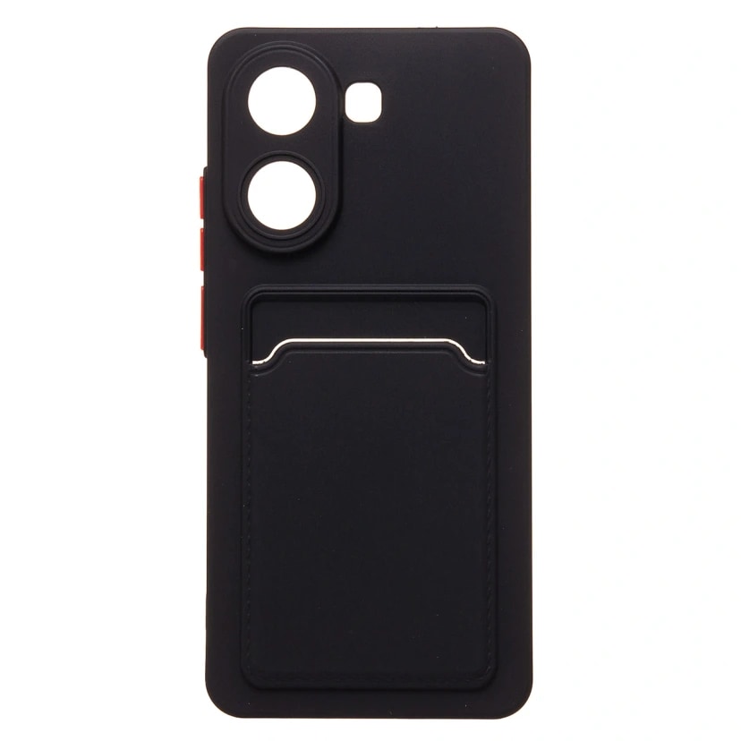 Чехол-накладка с картхолдером - SC337 для Poco X7 Pro (black) 