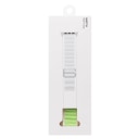 Ремешок на застёжке - Alpine Loop для Apple Watch 42/44/45/46/49 мм (white/light green)  — фото 2
