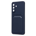 Чехол-накладка с картхолдером - SC337 для Samsung Galaxy A36/A37 (dark blue)  — фото 1