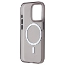 Чехол-накладка - SM038 SafeMag для Apple iPhone 15 Pro (black/matte transparent)  — фото 2