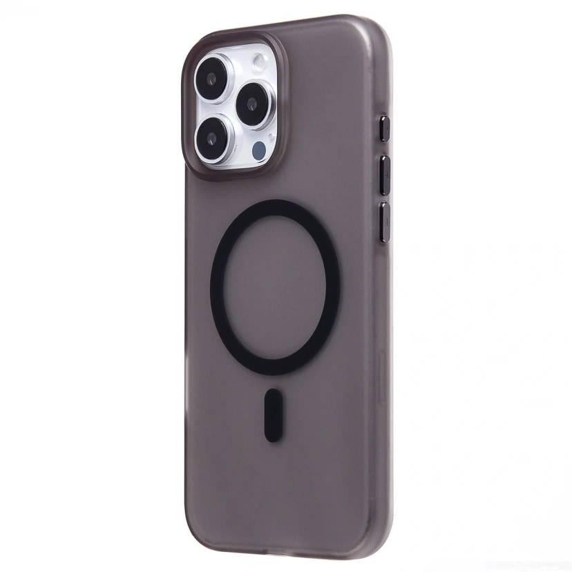 Чехол-накладка - SM038 SafeMag для Apple iPhone 16 Pro Max (black/matte transparent)