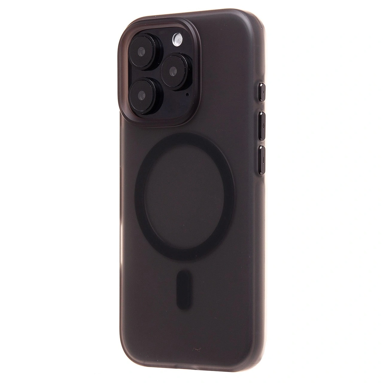 Чехол-накладка - SM038 SafeMag для Apple iPhone 16 Pro (black/matte transparent) 