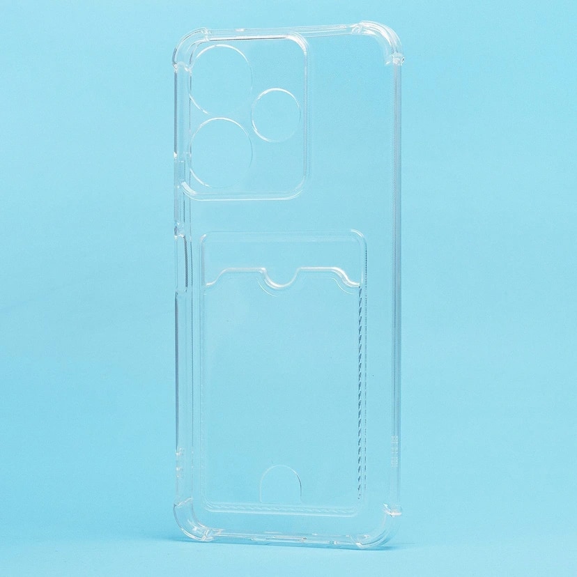 Чехол-накладка с картхолдером - SC276 для Redmi 13 4G (transparent) 