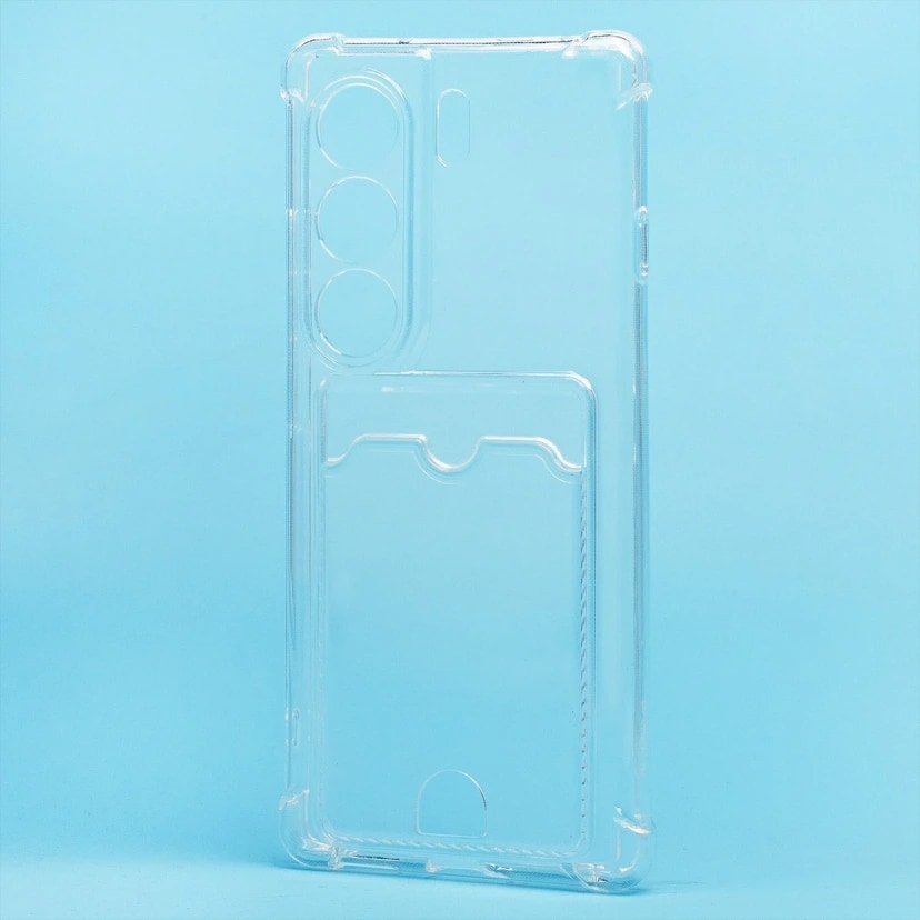Чехол-накладка с картхолдером - SC276 для Tecno Camon 40 4G (transparent) 