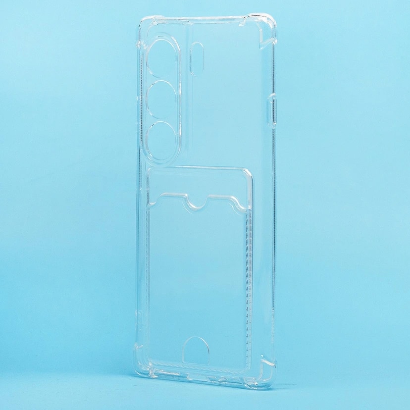 Чехол-накладка с картхолдером - SC276 для Tecno Camon 40 Pro 4G (transparent) 