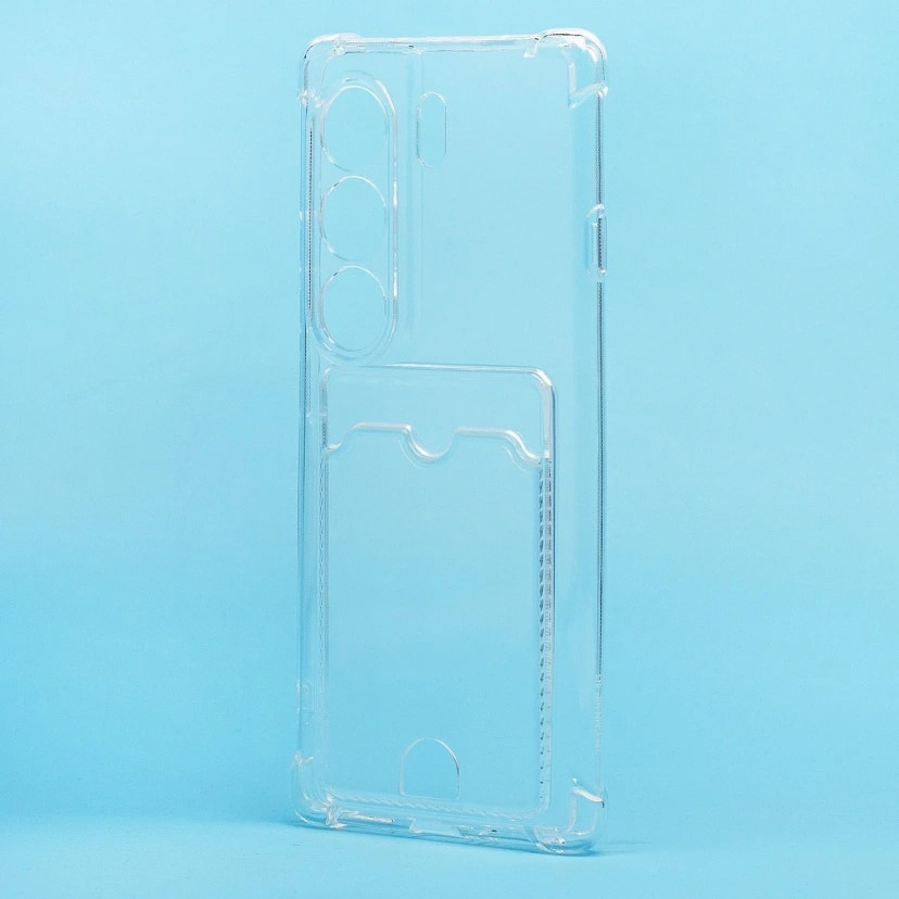 Чехол-накладка с картхолдером - SC276 для Tecno Camon 40 Pro 4G (transparent) 