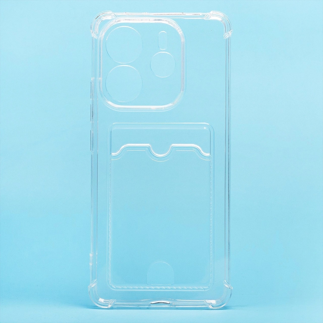 Чехол-накладка с картхолдером - SC276 для Redmi Note 14 4G (transparent) 