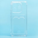 Чехол-накладка с картхолдером - SC276 для Redmi Note 14 4G (transparent)  — фото 1