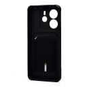 Чехол-накладка с картхолдером - SC304 для Redmi Note 14 4G (black)  — фото 2
