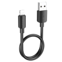 Кабель USB - Apple lightning - Hoco X96 (25 см) (black)  — фото 1