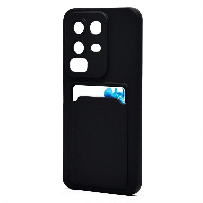 Чехол-накладка с картхолдером - SC337 для Infinix Note 50x 5G (black) 