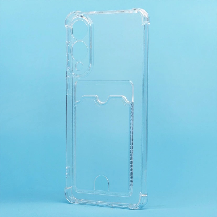 Чехол-накладка с картхолдером - SC276 для Samsung Galaxy S25 Edge (transparent) 