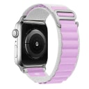 Ремешок на застёжке - Alpine Loop для Apple Watch 42/44/45/46/49 мм (white/light violet)  — фото 1