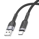 Кабель USB - Type-C - Hoco U117 Grand (120 см) (black)  — фото 1