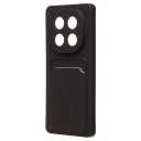 Чехол-накладка с картхолдером - SC337 для Redmi Note 14 Pro 4G (black)  — фото 1