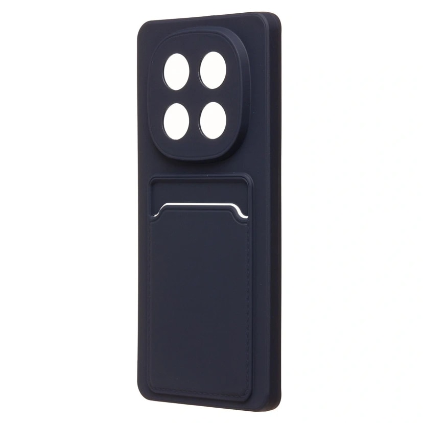 Чехол-накладка с картхолдером - SC337 для Redmi Note 14 Pro 4G (dark blue) 