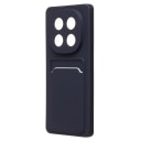 Чехол-накладка с картхолдером - SC337 для Redmi Note 14 Pro 4G (dark blue)  — фото 1