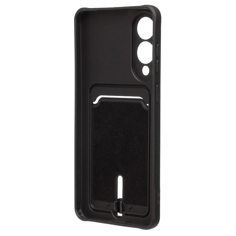 Чехол-накладка с картхолдером - SC304 для Samsung Galaxy S25 Edge (black)  — фото 2