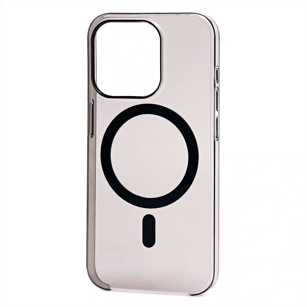 Чехол-накладка - Clear Case SafeMag для Apple iPhone 15 Pro (transparent black) 