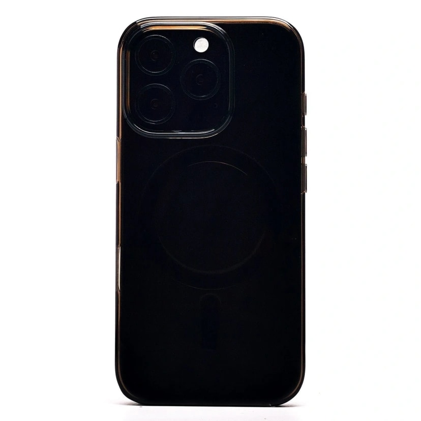 Чехол-накладка - Clear Case SafeMag для Apple iPhone 16 Pro (transparent black) 