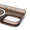 Чехол-накладка - Clear Case SafeMag для Apple iPhone 16 Pro (transparent black)  — фото 2