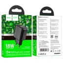 Адаптер сетевой - Hoco CS21A Rich 18W QC3.0 (USB) (black)  — фото 2