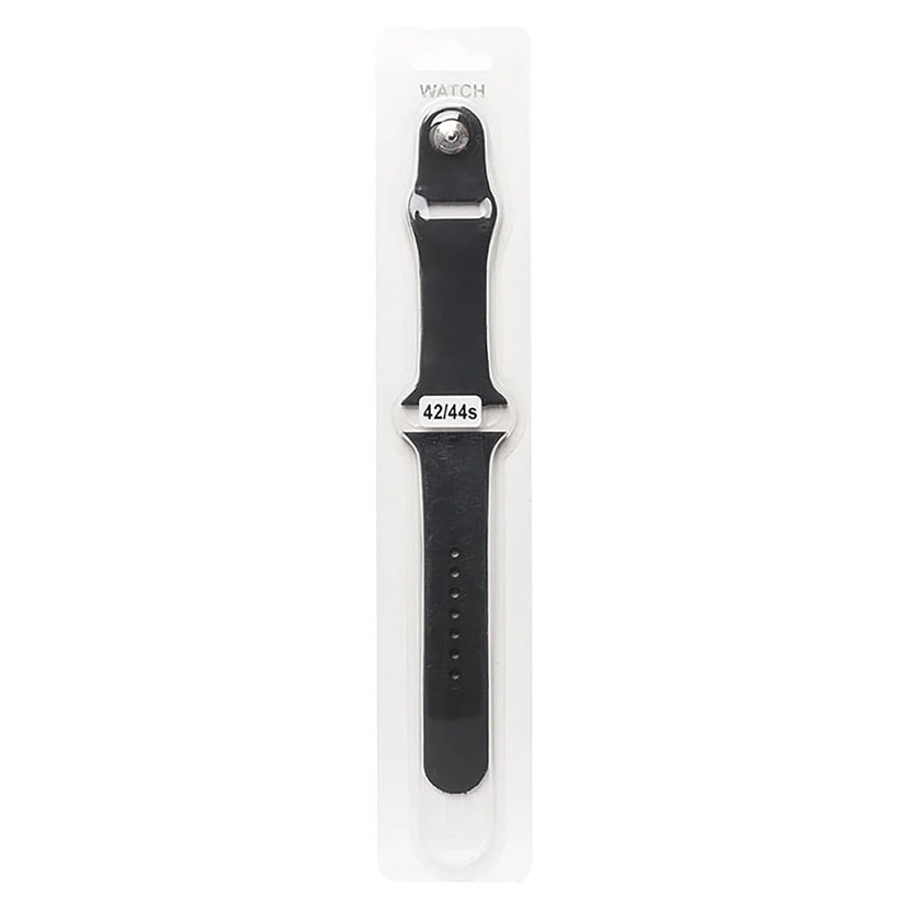 Ремешок на кнопке - Sport Band для Apple Watch 42/44/45/46/49 мм (S) (black) 