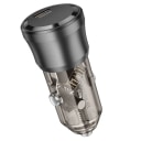 Адаптер автомобильный - Borofone BZ24 Clever 20W PD+QC3.0 (Type-C) (black)  — фото 1