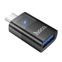 Адаптер Type-C - USB - Hoco UA36B (transparent black)  — фото 2