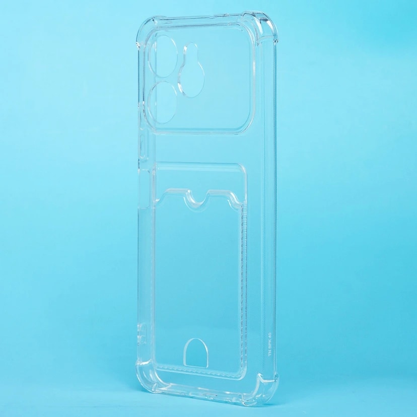 Чехол-накладка с картхолдером - SC276 для Tecno Spark 40 (transparent) 