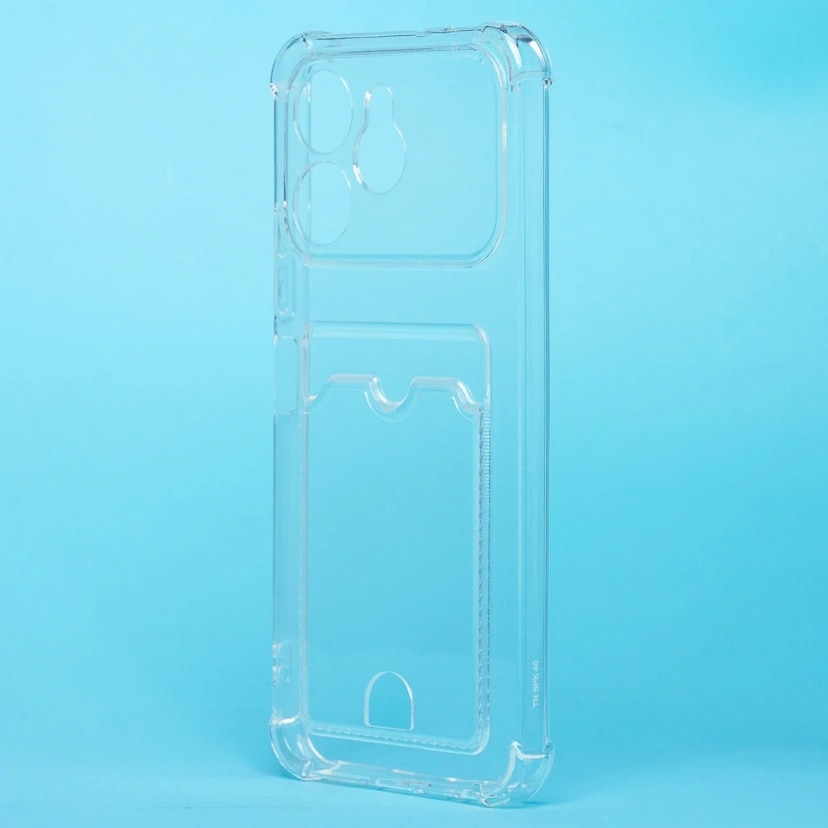 Чехол-накладка с картхолдером - SC276 для Tecno Spark 40 (transparent) 