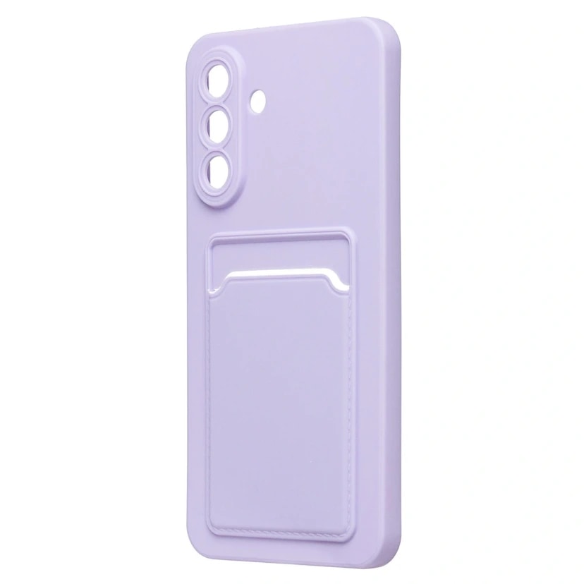 Чехол-накладка с картхолдером - SC337 для Samsung Galaxy A36/A37 (light violet) 