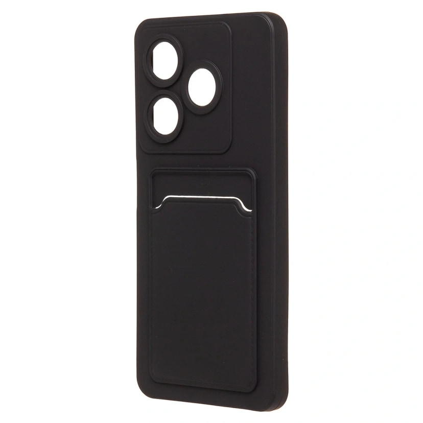 Чехол-накладка с картхолдером - SC337 для Infinix Smart 10 HD (black) 