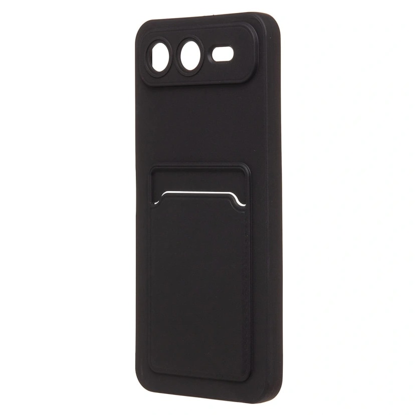 Чехол-накладка с картхолдером - SC337 для Infinix Smart 10 Plus (black) 