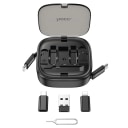 Кабель Type-C - Multi connector - Hoco U140 Retractable (100 см) (black)  — фото 2