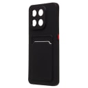Чехол-накладка с картхолдером - SC337 для Honor X7d 5G (black)  — фото 1