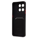 Чехол-накладка с картхолдером - SC337 для Honor X7d 5G (black)  — фото 2