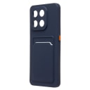 Чехол-накладка с картхолдером - SC337 для Honor X7d 5G (dark blue)  — фото 1