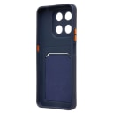 Чехол-накладка с картхолдером - SC337 для Honor X7d 5G (dark blue)  — фото 2