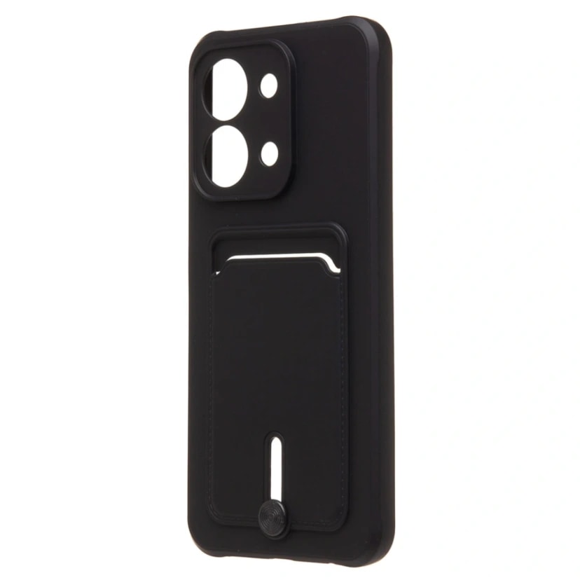 Чехол-накладка с картхолдером - SC304 для Redmi 15C/Poco C85 (black) 
