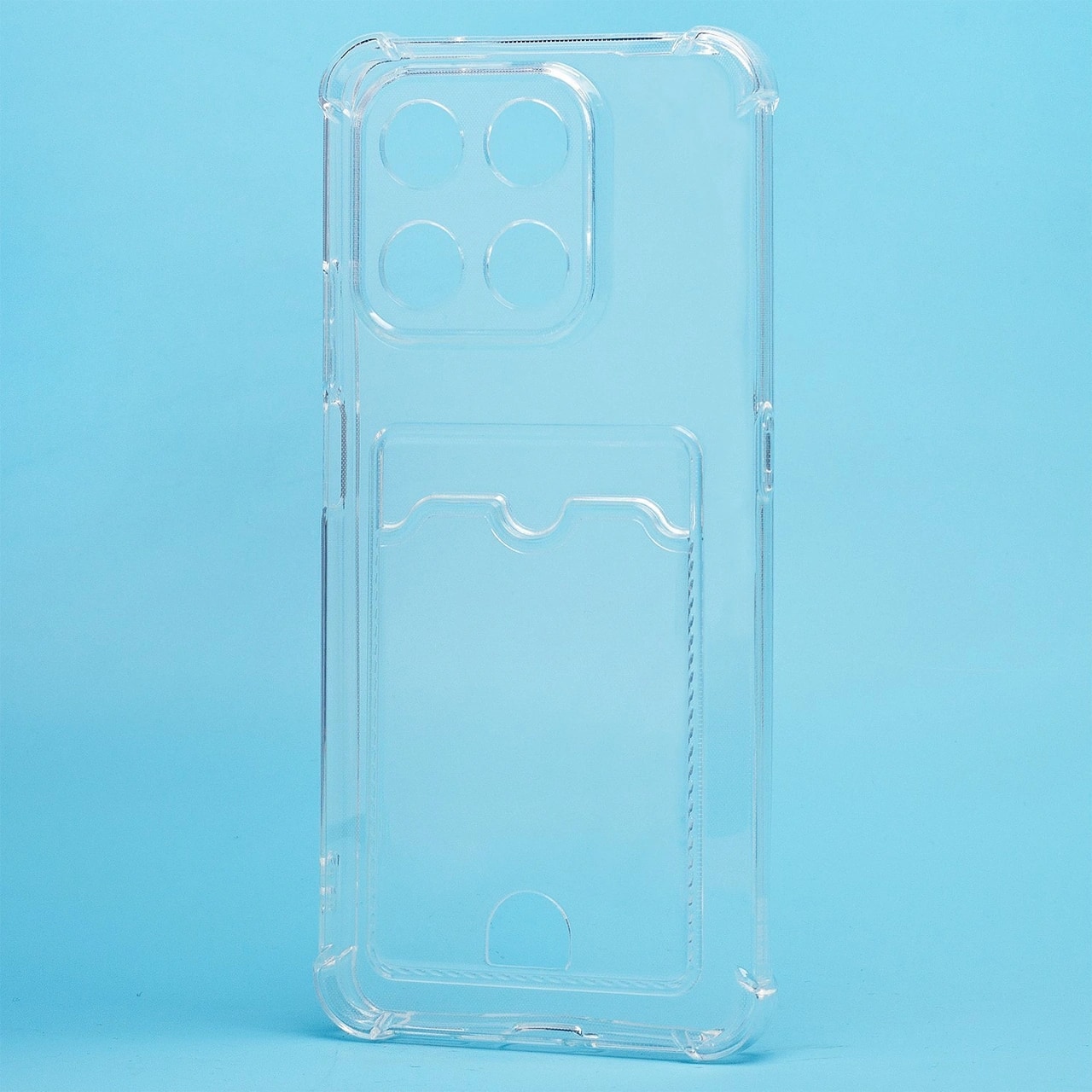 Чехол-накладка с картхолдером - SC276 для Honor X7d 4G (transparent) 