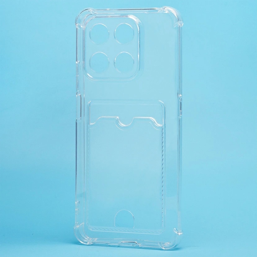 Чехол-накладка с картхолдером - SC276 для Honor X7d 4G (transparent) 