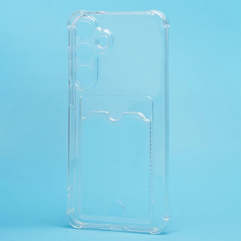 Чехол-накладка с картхолдером - SC276 для Samsung Galaxy S25 FE (transparent) 